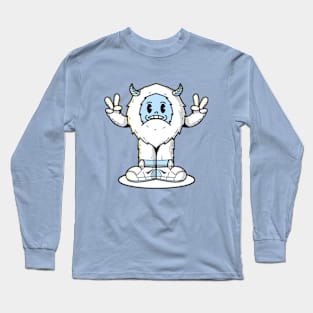 Yeti Cute Vintage Cartoon Long Sleeve T-Shirt